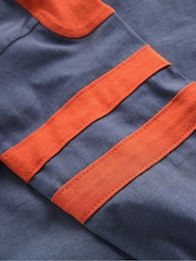Boden Blue Colour Block T-Shirt - Image 3 of 3