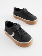 Sort - Velcrolukning Chevron Trainers - Billede 1 af 6