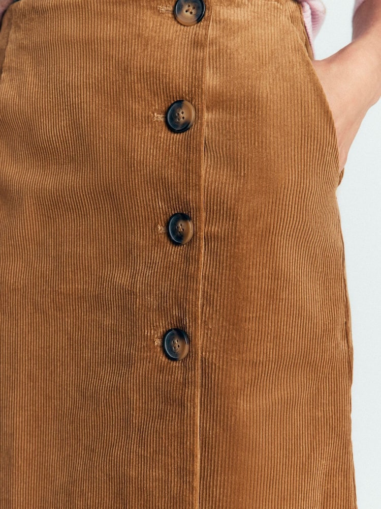 Boden Evelyn Button Cord Wrap Skirt - Imagen 2 de 5