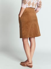 Boden Evelyn Button Cord Wrap Skirt - Imagen 3 de 5
