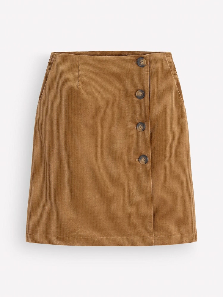 Boden Evelyn Button Cord Wrap Skirt - Imagen 5 de 5
