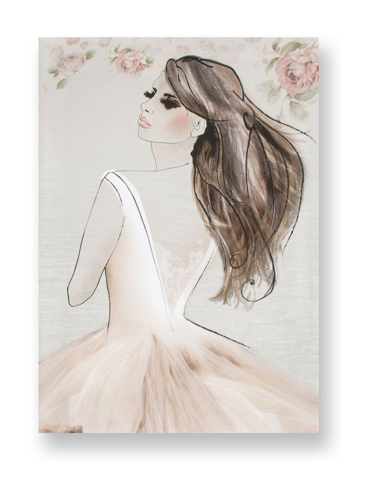 Art For The Home Pink Elizabeth Figure Wall Art - Image 2 of 2