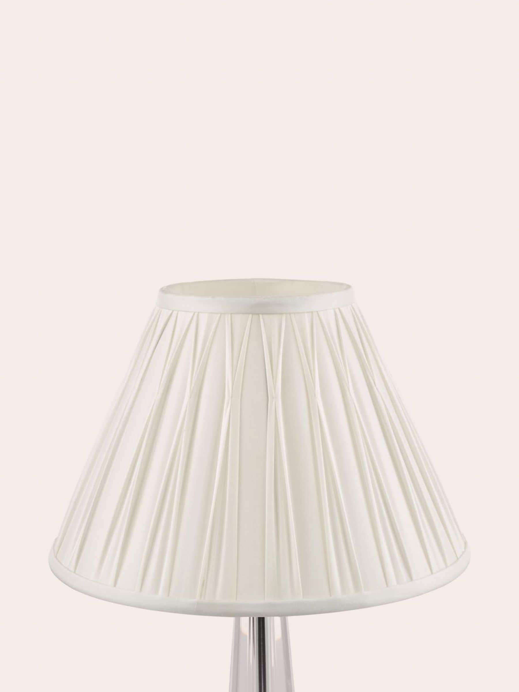 Buy Laura Ashley White Fenn Silk Empire Easyfit Lamp Shade from the Next UK online shop