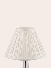 Laura Ashley White Fenn Silk Empire Easyfit Lamp Shade - Image 1 of 3