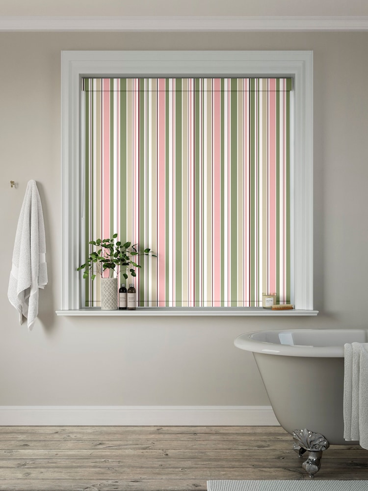 Green Chindi Made to Measure Roller Blind - Image 2 of 6