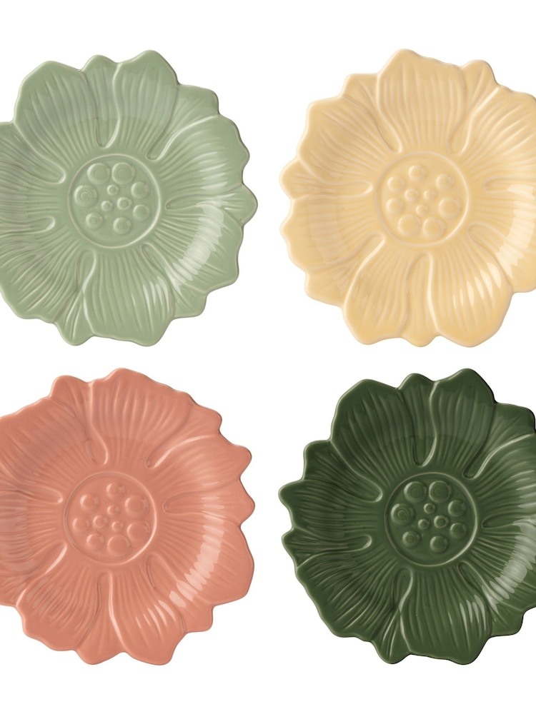 William Morris At Home Set of 4 Multi Kitchen Garden Cake Plates - Image 1 of 5 William Morris At Home Set of 4 Multi Kitchen Garden Cake Plates - Image 1 of 5