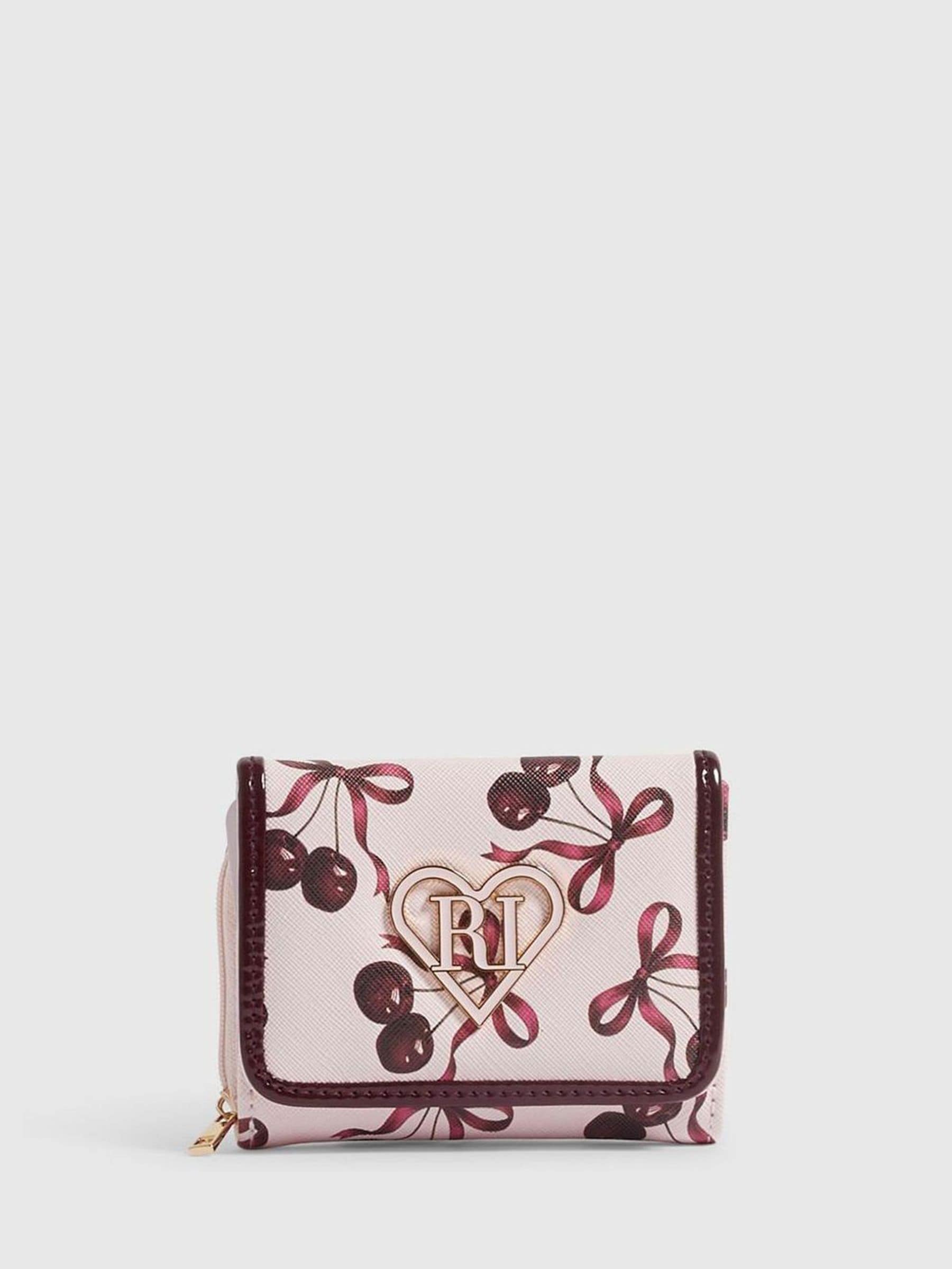 River Island Pink Cherry Bow Purse