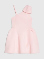 River Island Pink Asymmetric Bow Scuba Dress - Image 2 of 4