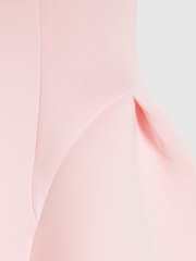 River Island Pink Asymmetric Bow Scuba Dress - Image 4 of 4