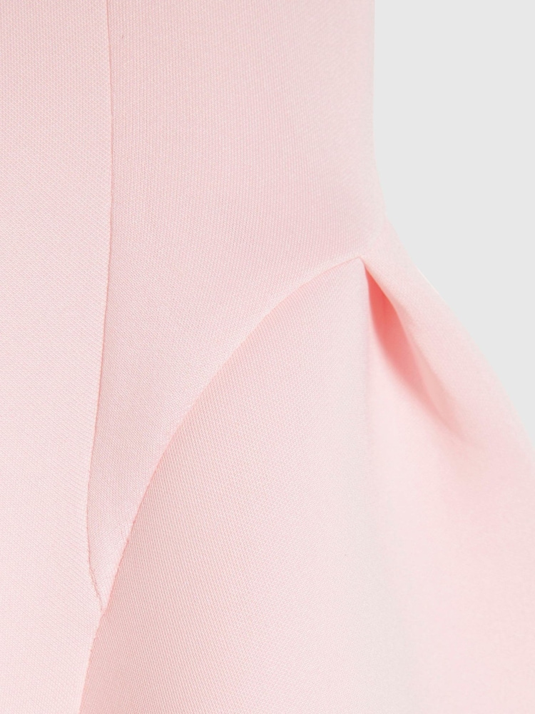 River Island Pink Asymmetric Bow Scuba Dress - Image 4 of 4 River Island Pink Asymmetric Bow Scuba Dress - Image 4 of 4