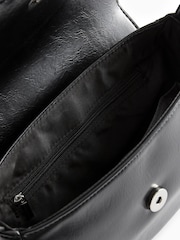 Black Eyelet Strap Saddle Bag - Image 7 of 7