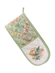William Morris At Home Green Kitchen Garden Double Oven Gloves - Image 2 of 5