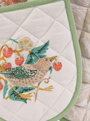 William Morris At Home Green Kitchen Garden Double Oven Gloves - Image 5 of 5