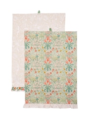 William Morris At Home Set of 2 Multi Kitchen Garden Tea Towels - Image 1 of 5