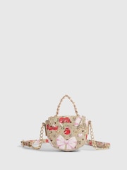 River Island Brown Monogram Mini Kendal Cross-Body Bag - Image 3 of 5