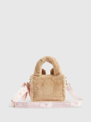 River Island Brown Faux Fur Face Cross-Body Bag - Image 2 of 5