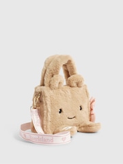 River Island Brown Faux Fur Face Cross-Body Bag - Image 3 of 5