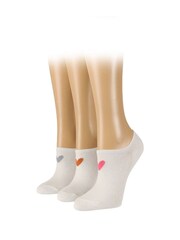 Caroline Gardner White Signature Heart Trainer Socks - Image 3 of 5