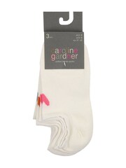 Caroline Gardner White Signature Heart Trainer Socks - Image 5 of 5