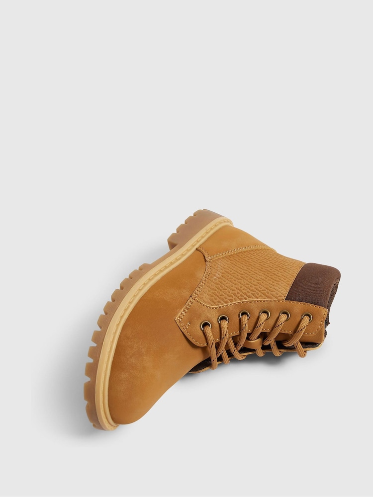 River Island Brown Lace Up Work Boots - Image 5 of 5