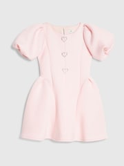 River Island Pink Heart Scuba Dress - Image 1 of 4