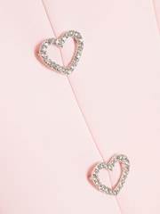 River Island Pink Heart Scuba Dress - Image 2 of 4