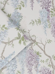 Laura Ashley Pale Purple Wisteria Garden 10M Wallpaper - Image 3 of 5