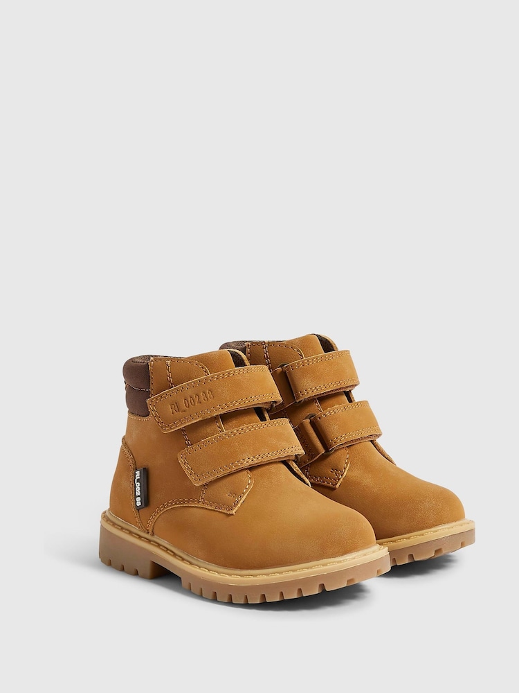 River Island Brown Lace Up Work Boots - Image 2 of 5