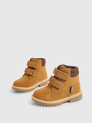 River Island Brown Lace Up Work Boots - Image 4 of 5