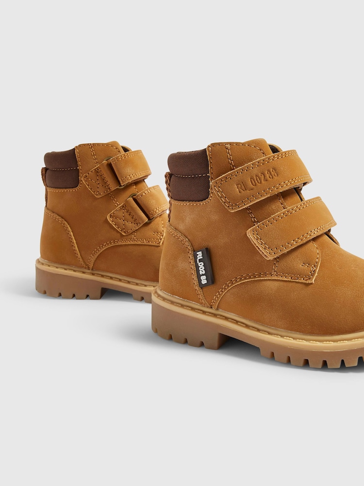 River Island Brown Lace Up Work Boots - Image 5 of 5