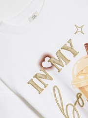 River Island White In My Boba Era T-Shirt - Image 4 of 4