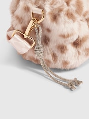 River Island Cream Leopard Faux Fur Mini Bag - Image 6 of 6