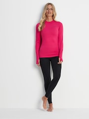 Tog 24 Light Pink Snowdon Thermal Zip Neck T-Shirt - Image 3 of 7