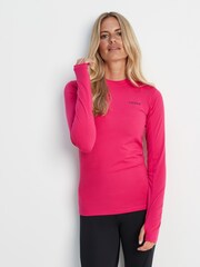 Tog 24 Light Pink Snowdon Thermal Zip Neck T-Shirt - Image 4 of 7