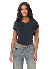 True Religion Embroidered Washed Rib Baby T-Shirt - Image 4 de 4