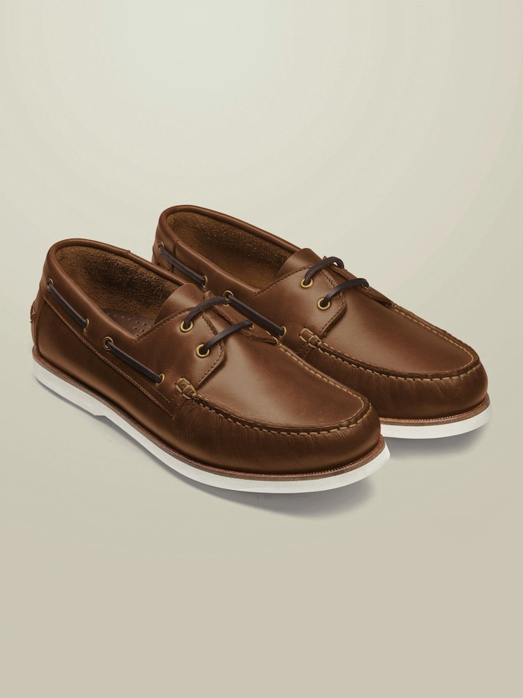 Charles Tyrwhitt Natural Boat Shoes - Image 4 of 4