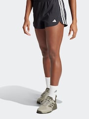adidas Black Pacer Woven Shorts - Image 3 of 6