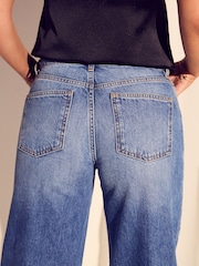 Myleene Klass Blue Denim 100% Cotton Wide Leg Jeans - Image 5 of 6