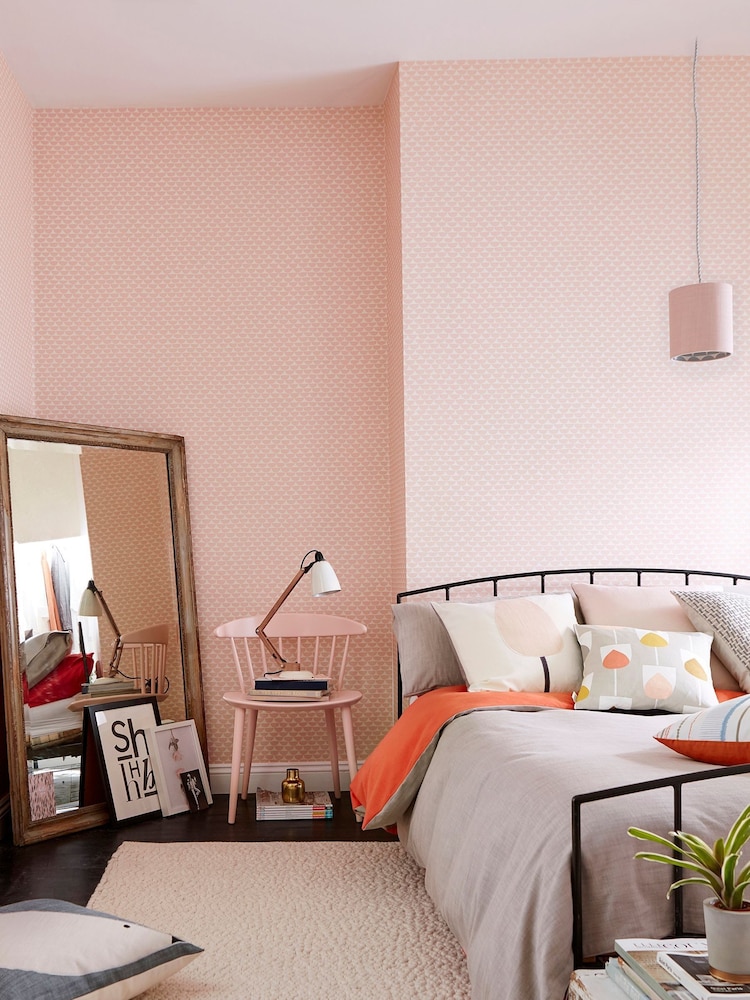 Scion Blush Pink Kielo 10.05M Wallpaper - Image 1 of 2