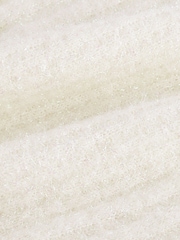 White Sparkle High Neck Tinsel Knitted Tank Vest - Image 2 of 6