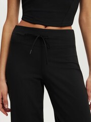Қара - Cotton On Ultra Soft Tie Front Wide Leg Leggings - 6суретінің 4 суреті