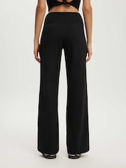 Қара - Cotton On Ultra Soft Tie Front Wide Leg Leggings - 6суретінің 6 суреті