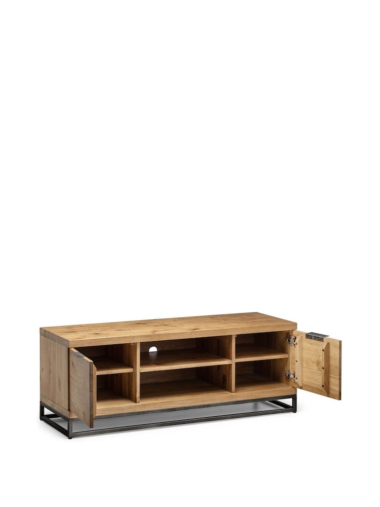 Julian Bowen Oak Brooklyn TV Stand - Image 1 of 2
