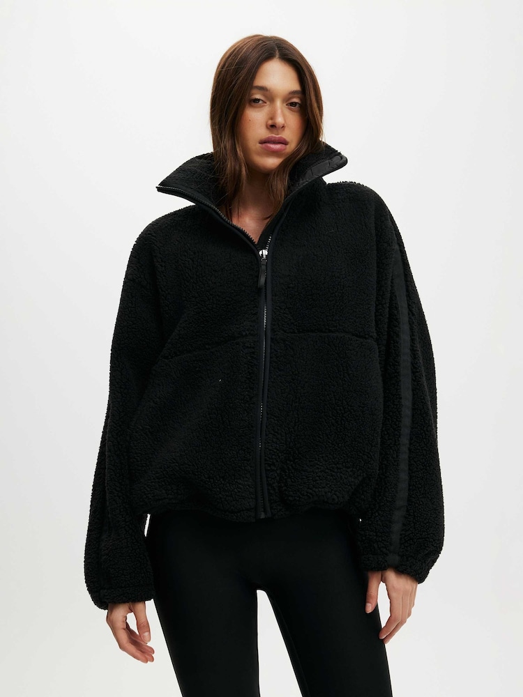 Cotton On Black Trail Sherpa Jacket - Image 1 of 4