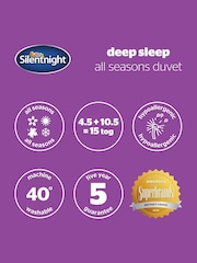 Silentnight All Seasons 10.5 And 4.5 Tog Duvet - Image 8 of 8
