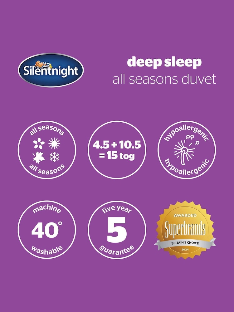 Silentnight All Seasons 10.5 And 4.5 Tog Duvet - Image 8 of 8