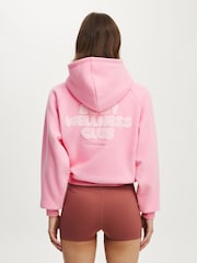Rozā - Cotton On Plush Premium Graphic Raglan kapučjakas - Attēls 2 no 5