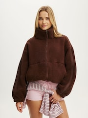 Cotton On Brown Trail Sherpa Jacket - Image 1 of 4