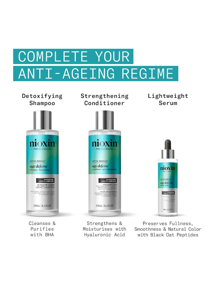 Nioxin Age Defense Conditioner for Ageing Hair 240ml - Image 5 of 5 Nioxin Age Defense Conditioner for Ageing Hair 240ml - Image 5 of 5