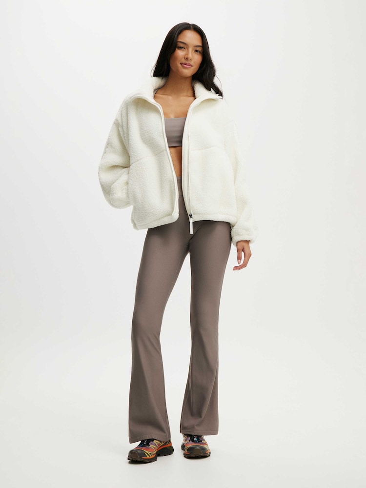 Cotton On White Trail Sherpa Jacket - Image 4 of 4